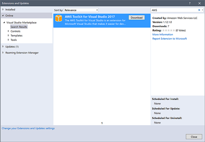 visual studio aws toolkit credentials