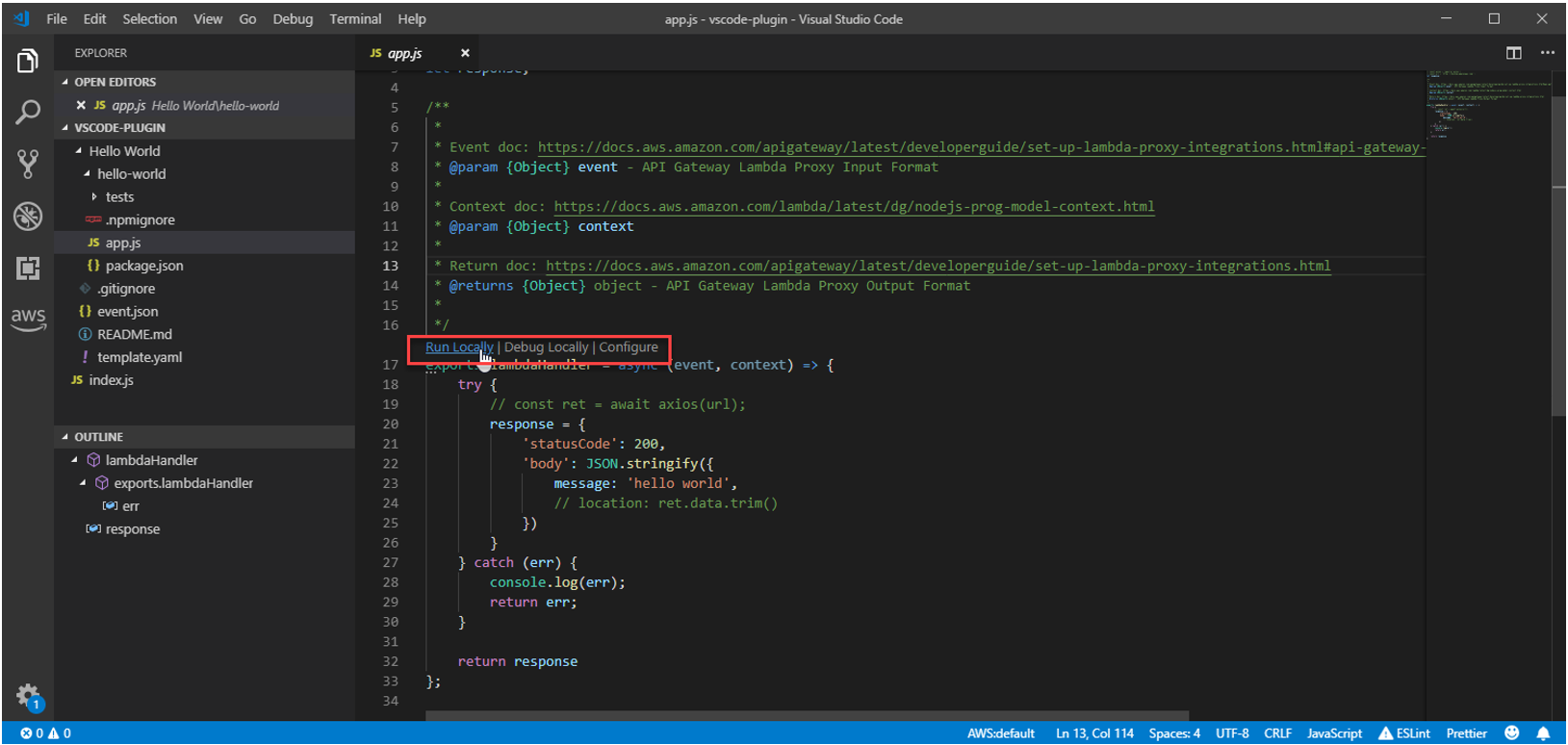 aws toolkit visual studio code