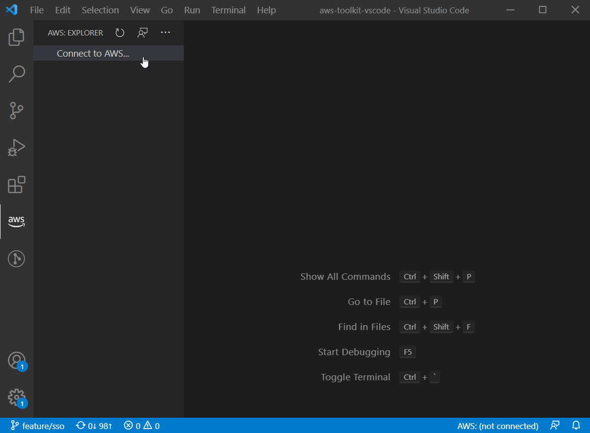 Introducing AWS SSO support in the AWS Toolkit for VS Code  AWS