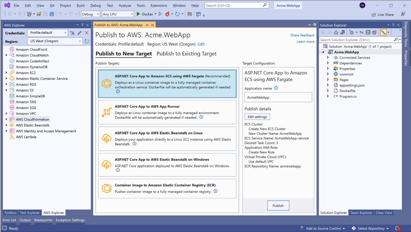 AWS Toolkit for Visual Studio