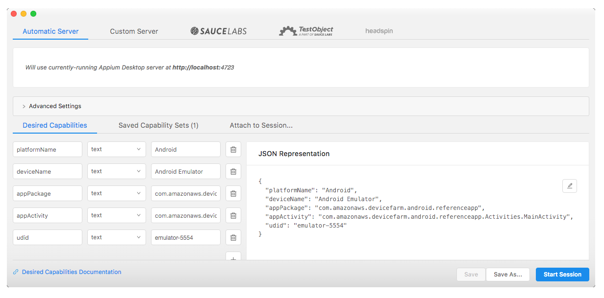 appium capture logcat logs from appium server