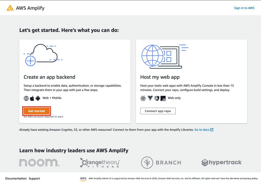 Amplify - Getting Started