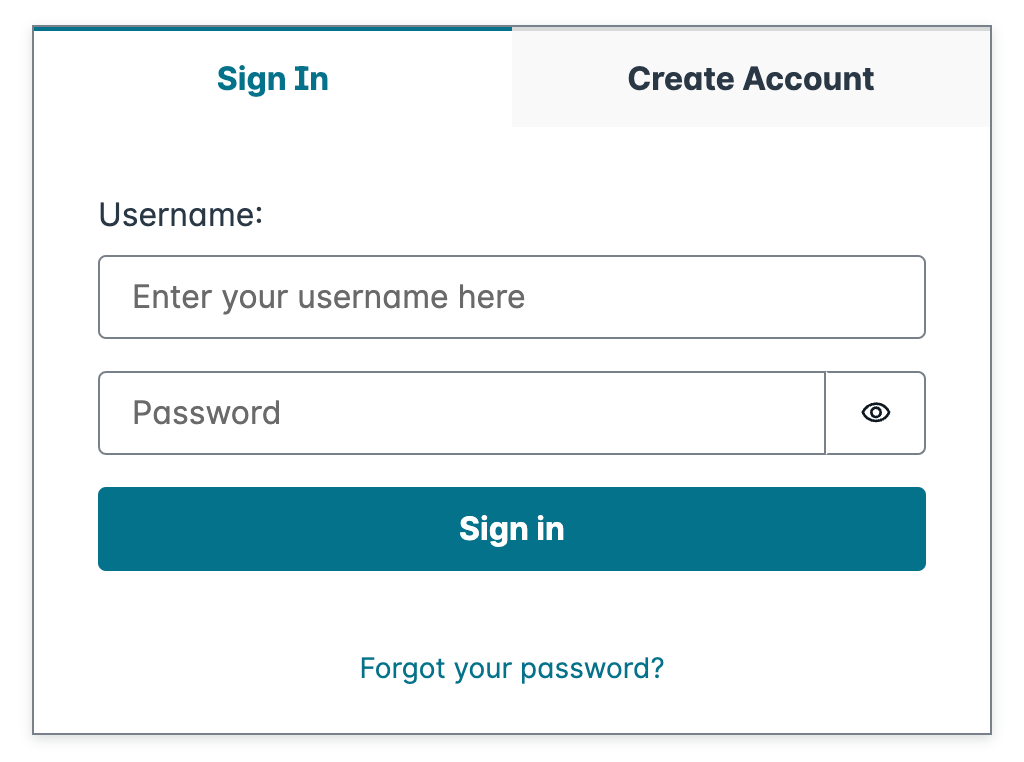 Authenticator with form field overrides