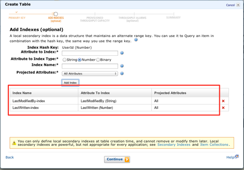 DynamoDB Table Creation Wizard