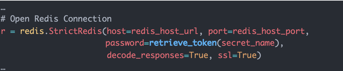 Figure 3. Redis Connection