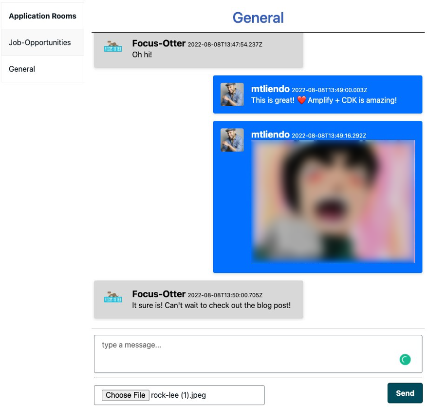 figure 1. Frontend chat UI