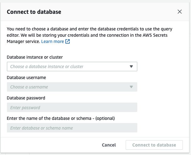 Connect to database from console.