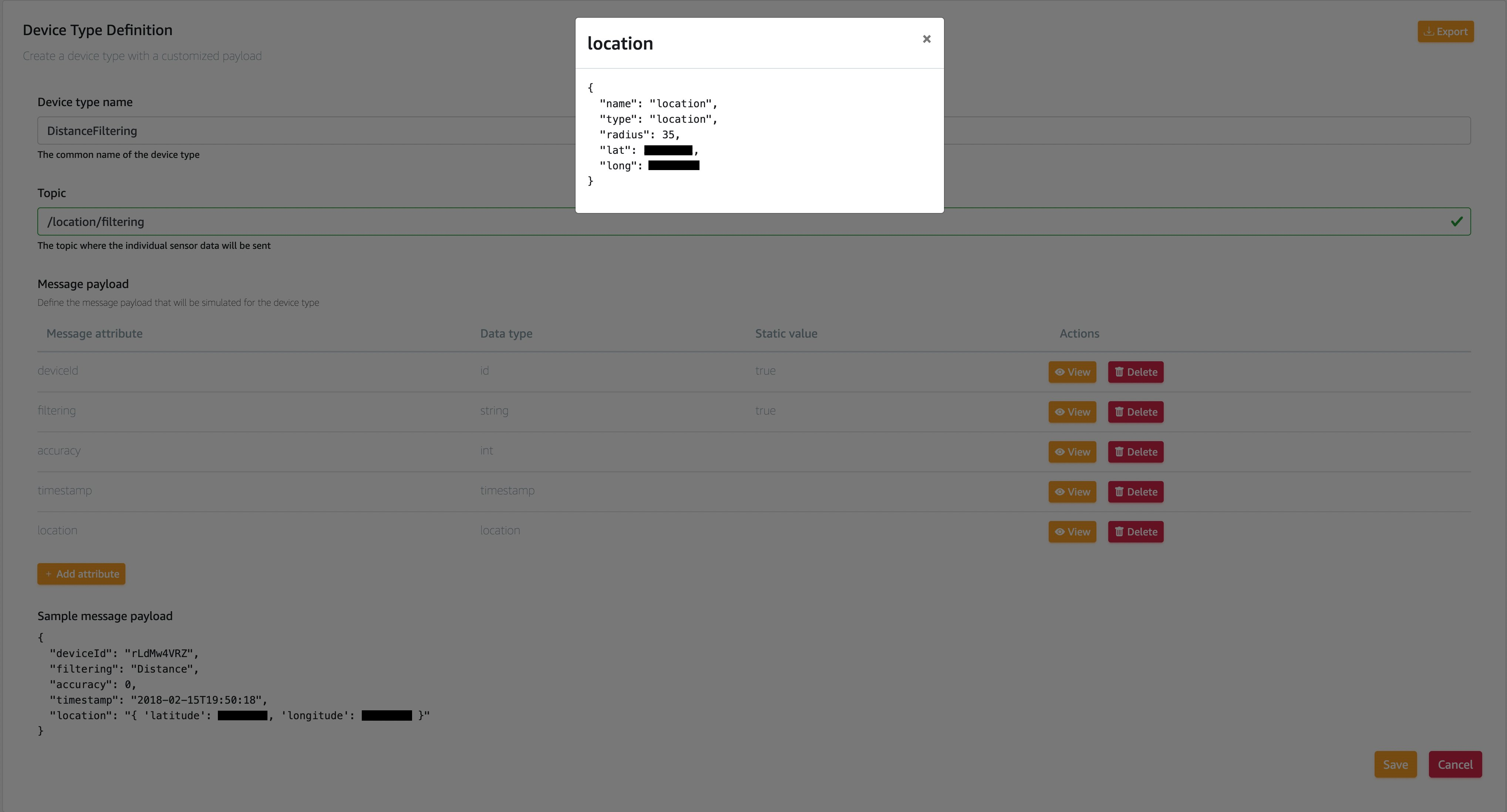 IoT Simulator Location Setup