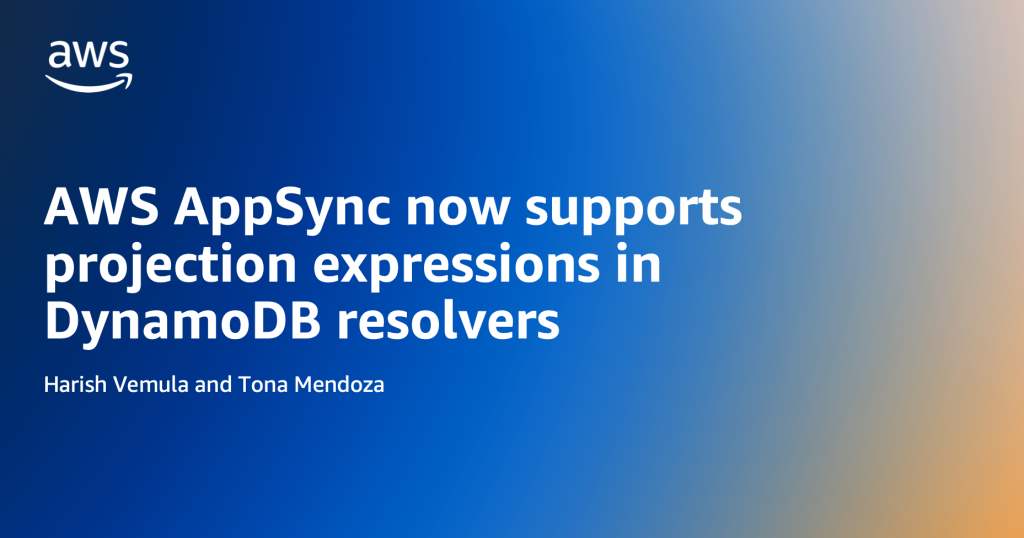 AWS AppSync now supports projection expressions in DynamoDB resolvers