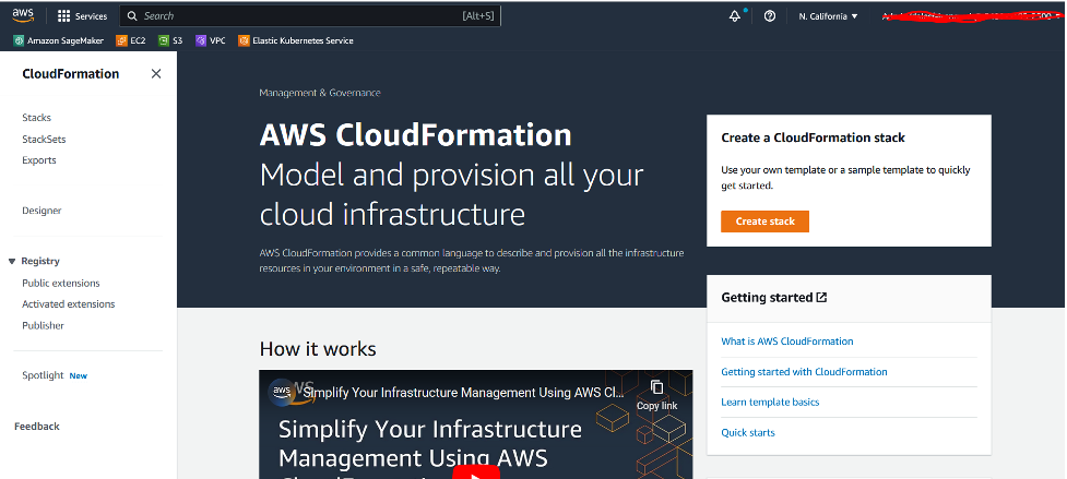 AWS CloudFormation Console