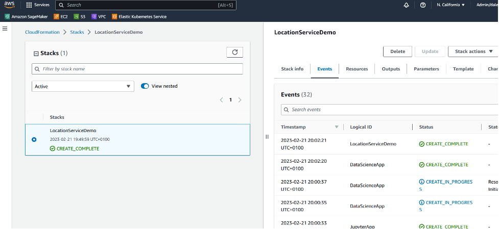 AWS CloudFormation check completion