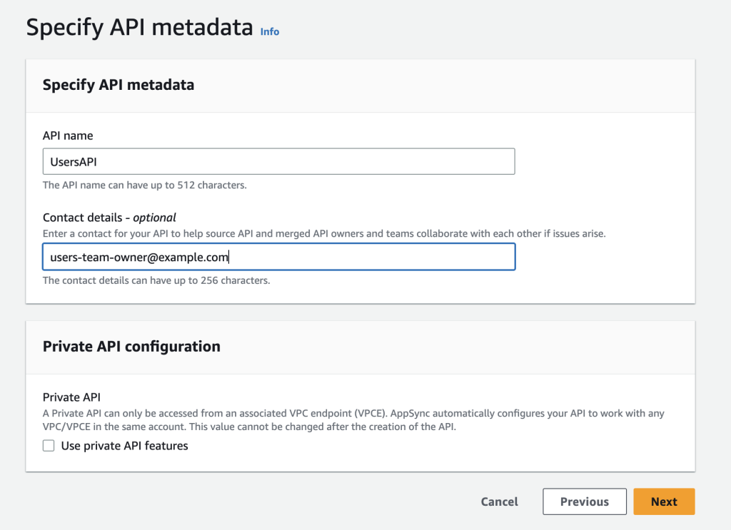 Specifying Users Source API Metadata