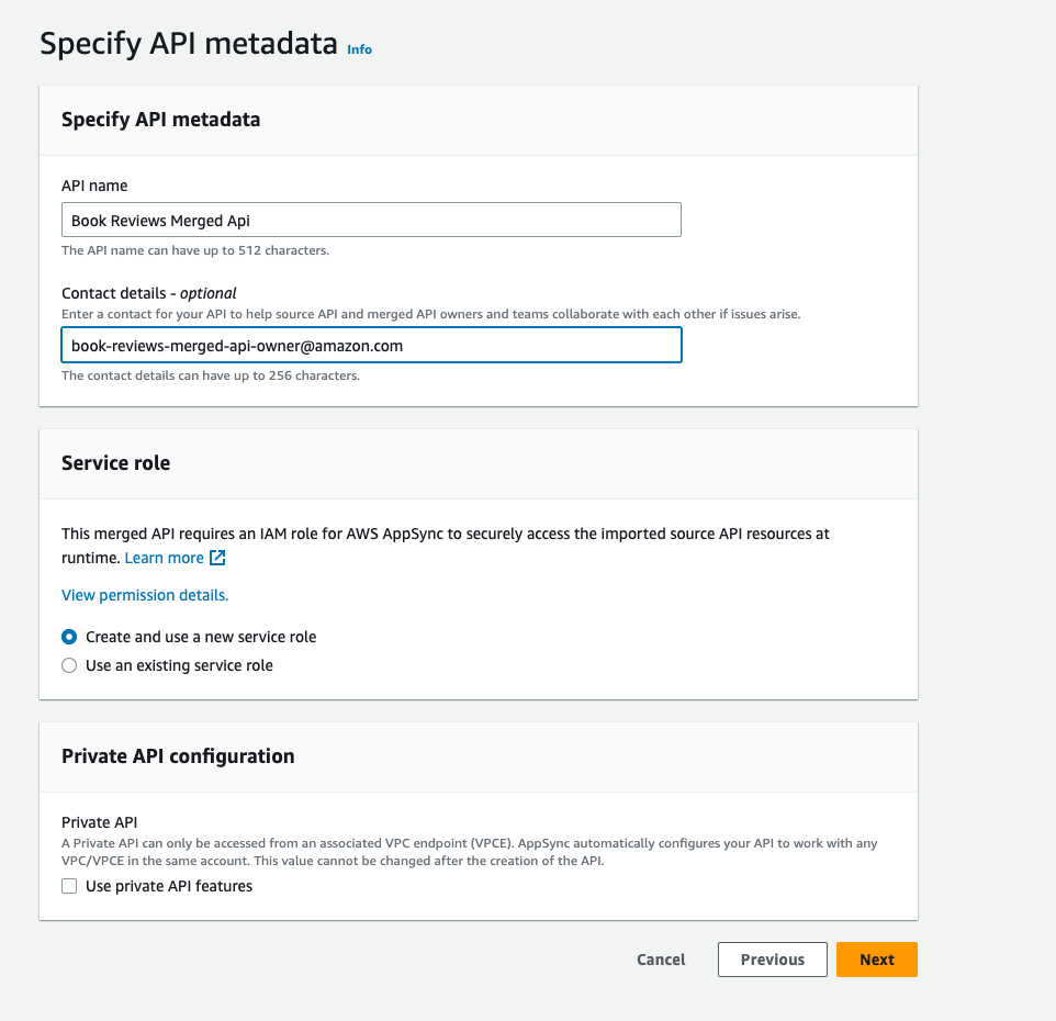 Merged APIs Metadata