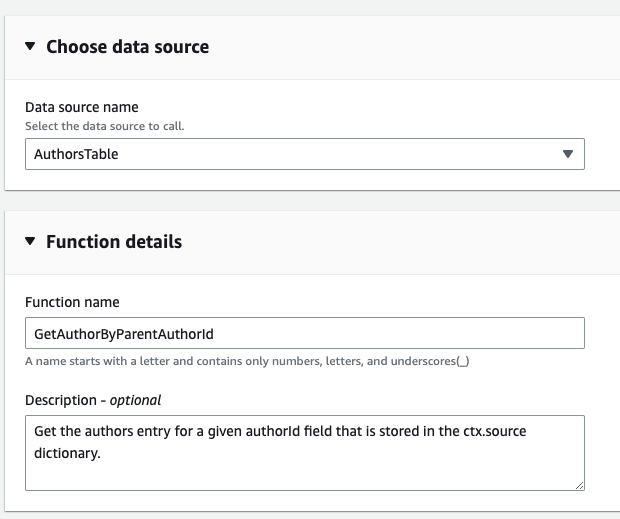 Author By AuthorId function