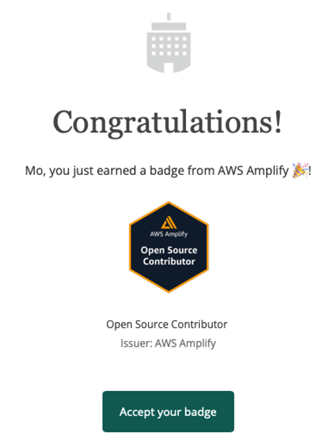 New: Introducing the AWS Amplify Badge Program | Front-End Web & Mobile