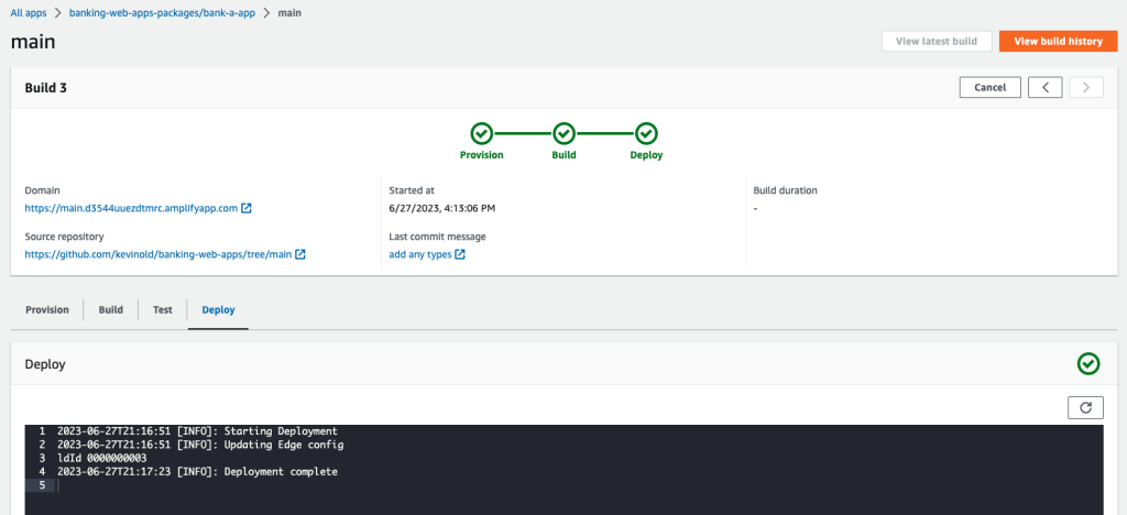 Amplify Hosting Deployed