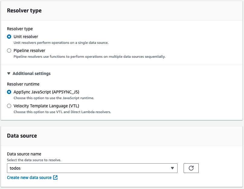 Create JavaScript resolver