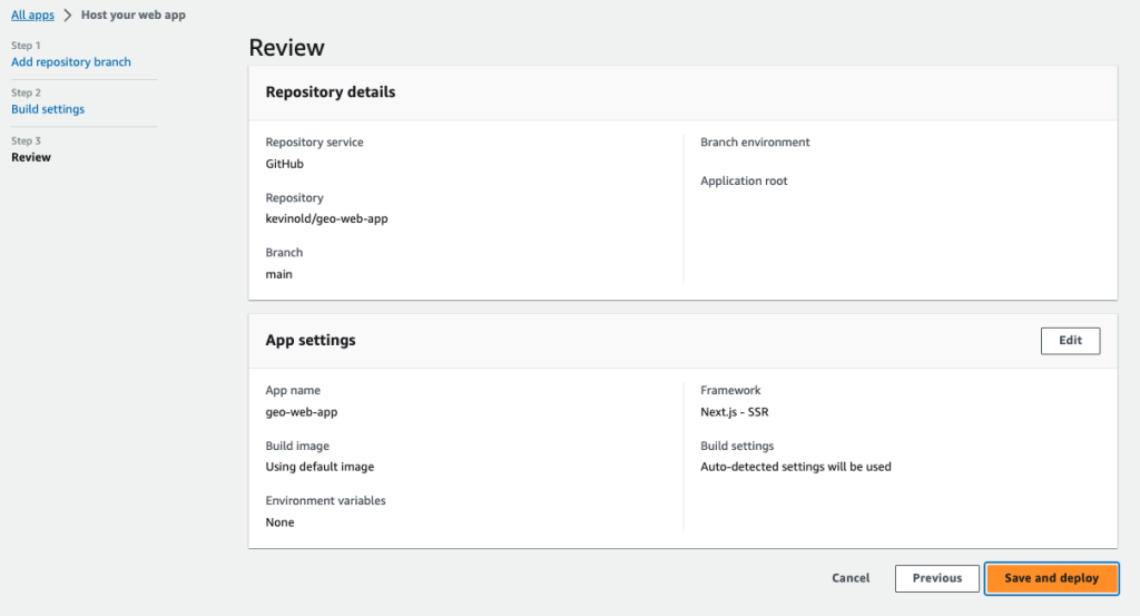 Amplify Hosting Deploy Review