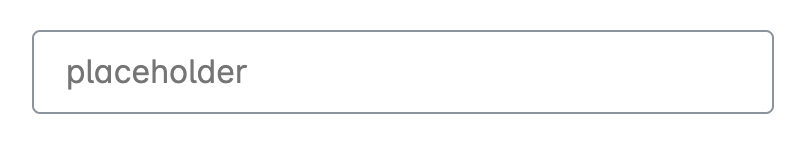 Input field with a placeholder attribute populated