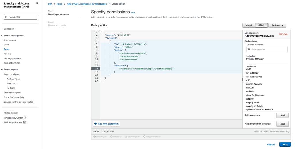 AWS IAM Add Inline Policy