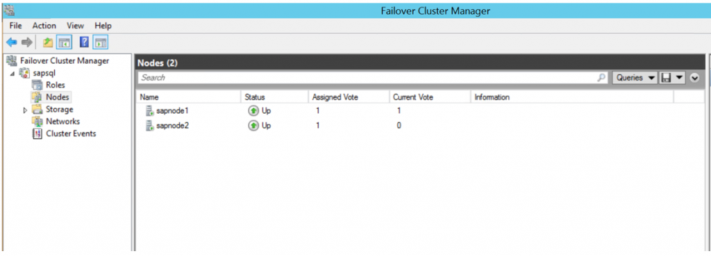 Windows cluster setup