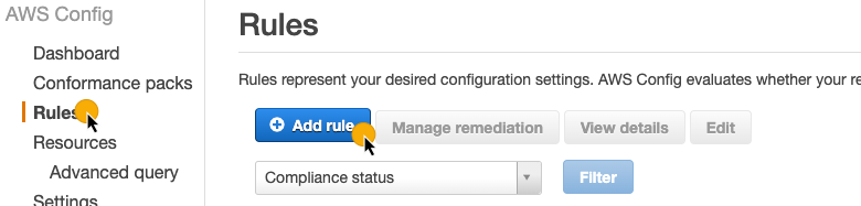 AWS Config: Adding a rule