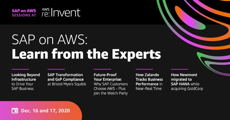 Mark Your Calendars for SAP on AWS at re:Invent Sessions and Watch ...