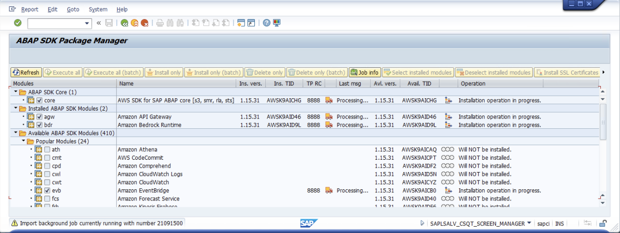 Towards a plug ‘n’ play experience for the AWS SDK for SAP ABAP