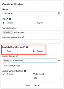 Create enhanced request authorizer