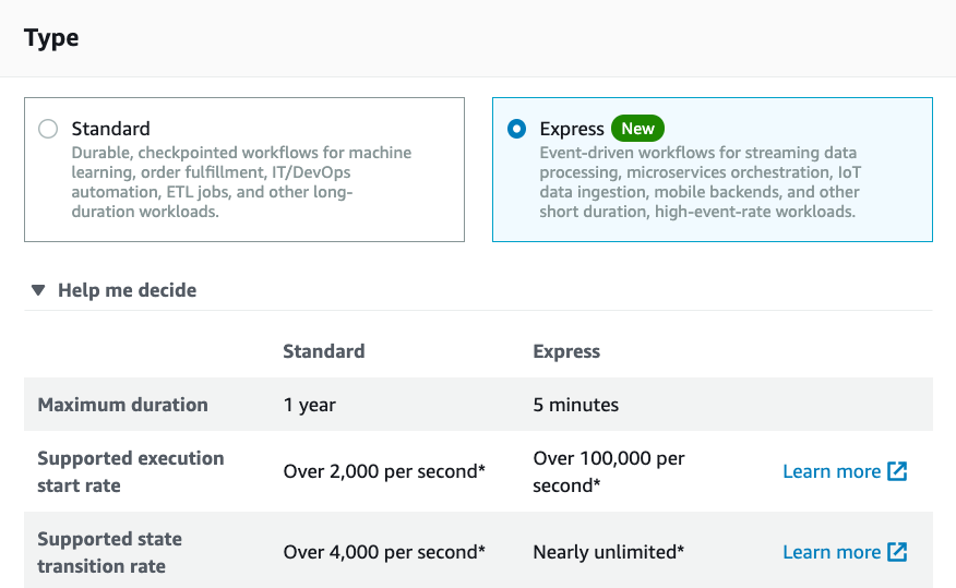 Express work flows