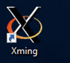 click on xming icon