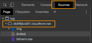 sources in cloudfront.net