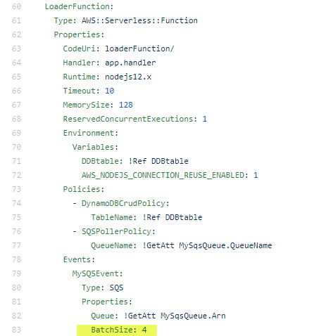 Using BatchSize in a SAM template