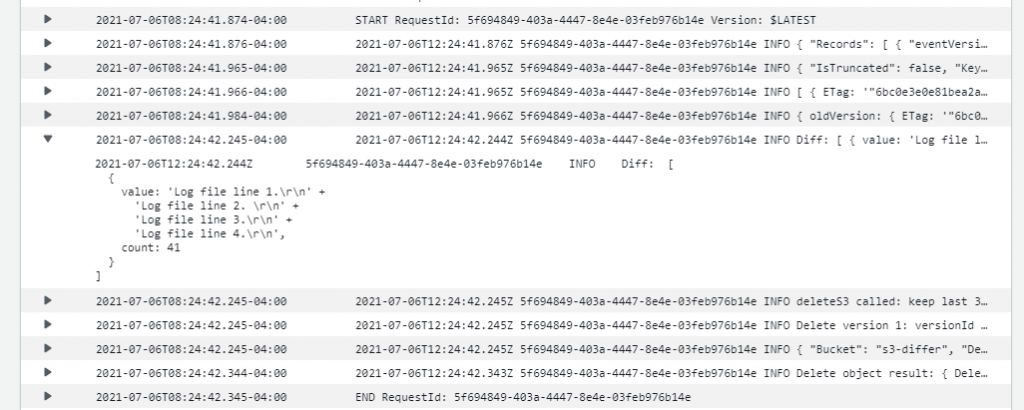 Log activity