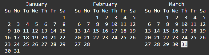 Calendar