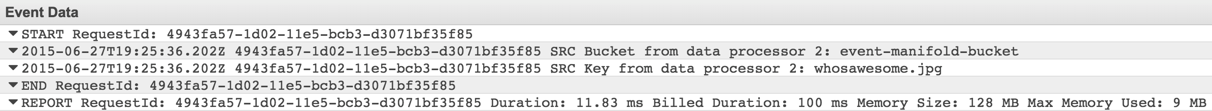 Data Processor 2 Log Stream