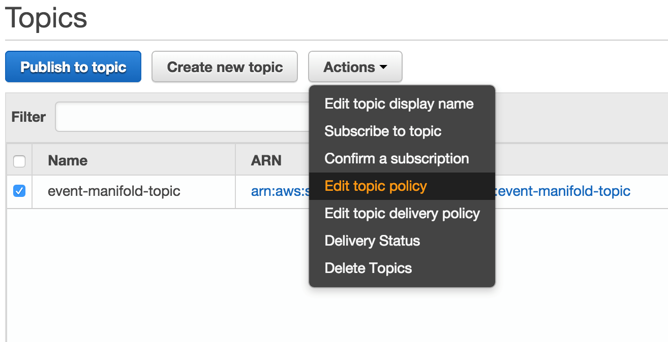 Edit Topic Policy