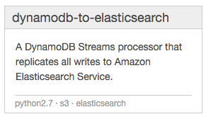 dynamodb-to-elasticsearch blueprint