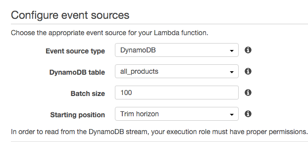 Lambda event source