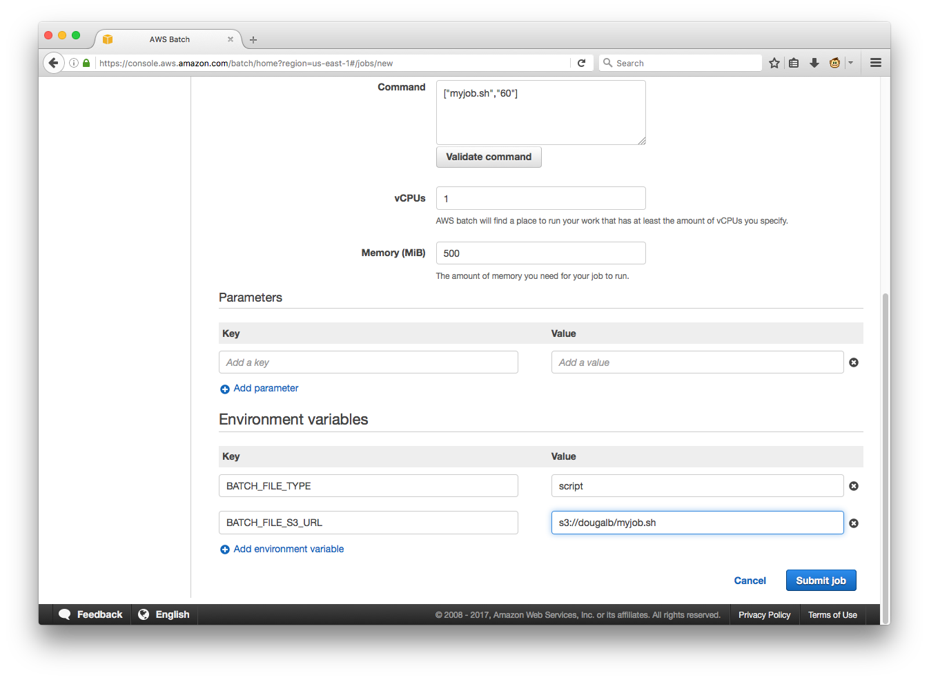 Is it possible to submit Batch run through command shell?