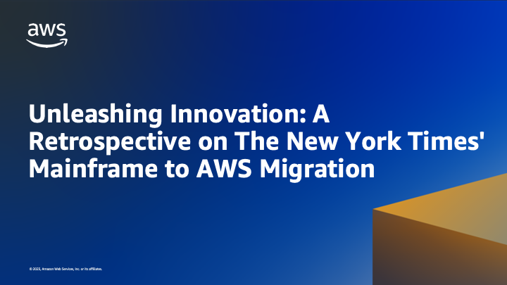 Unleashing Innovation: A Retrospective on The New York Times' Mainframe to AWS Migration