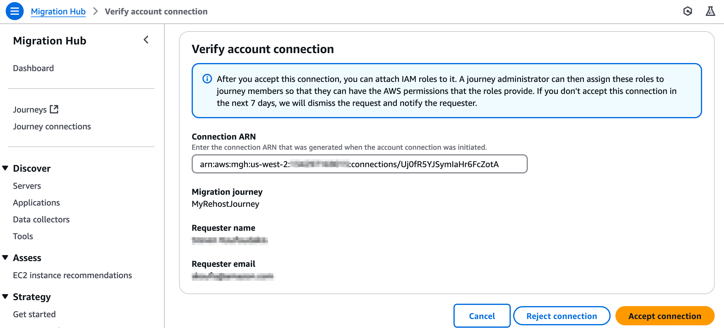 Figure 6 - Verify account connection