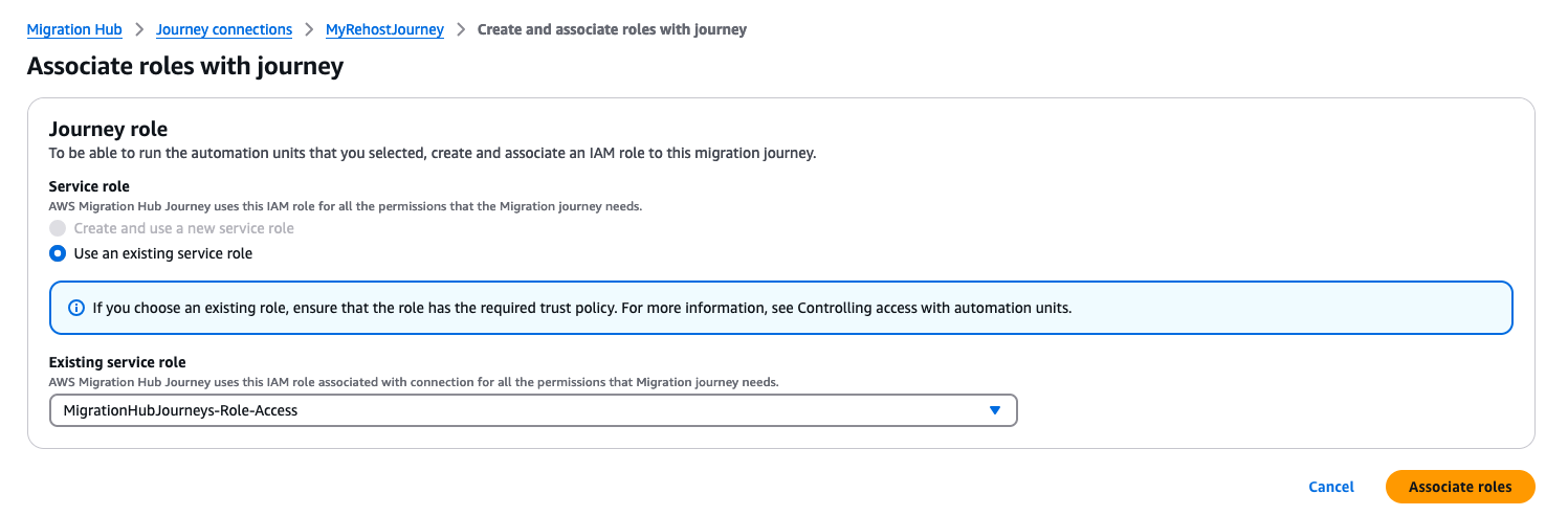 Figure 7 - Journey role