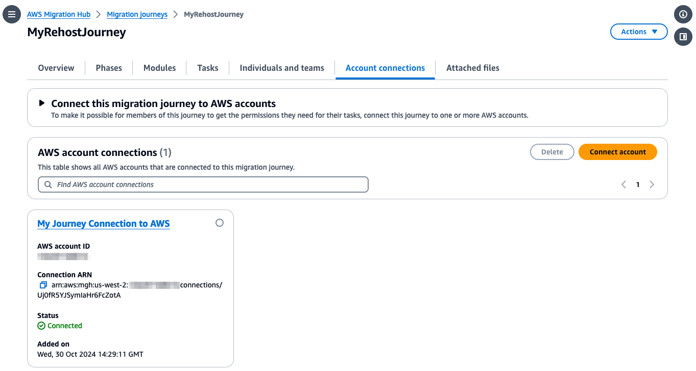 Figure 8 - Verify account connections