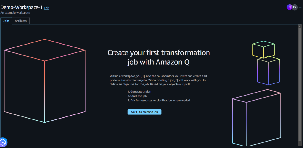 Amazon Q Developer for VMware workspace