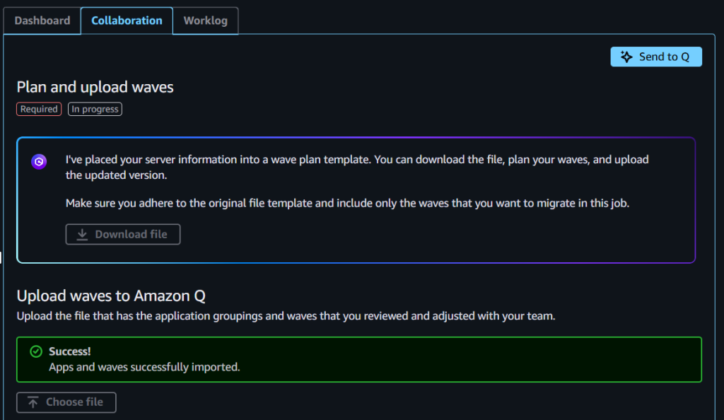 Uploading the wave plan template