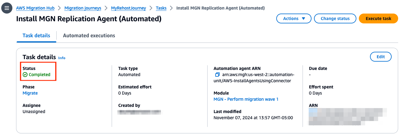 Figure 11 - Automated validation