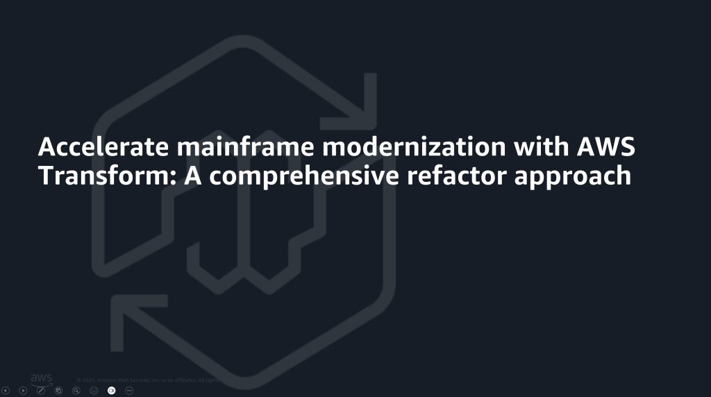 Refactor using AWS Transform