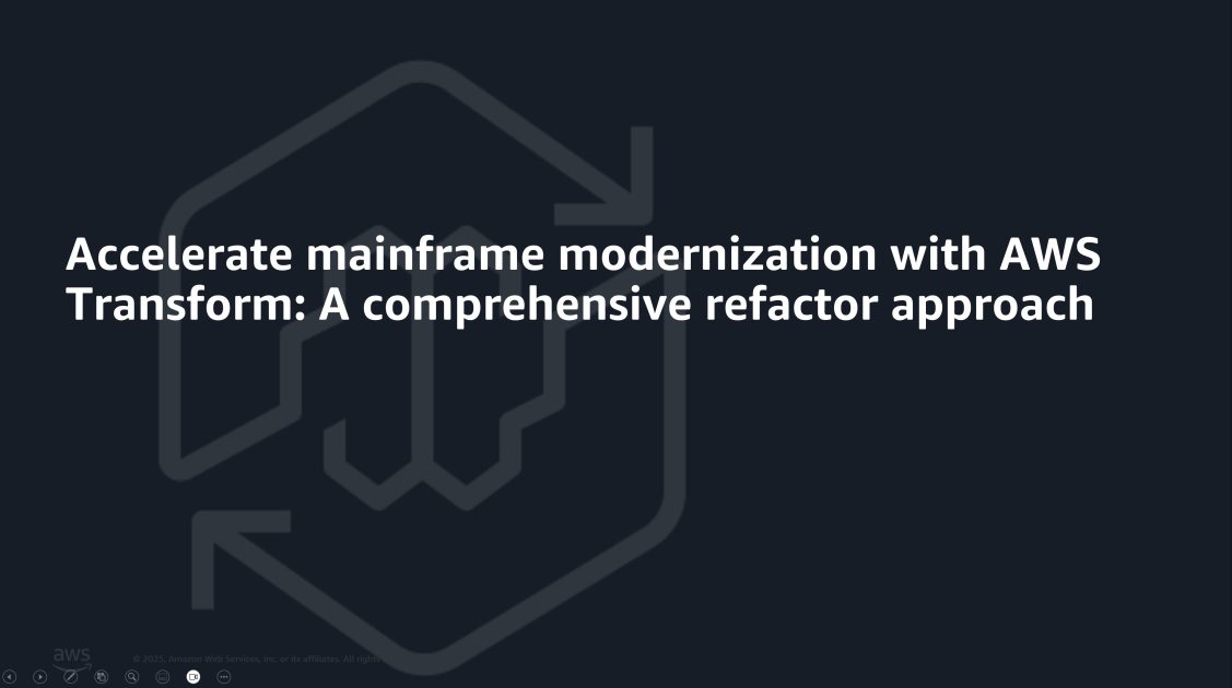 Accelerate mainframe modernization with AWS Transform: A comprehensive ...