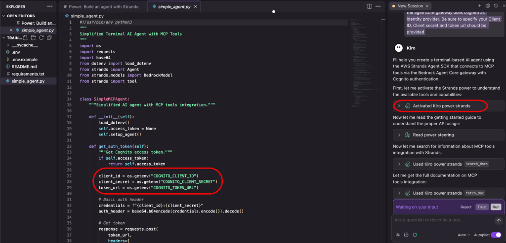 Agent authentication 